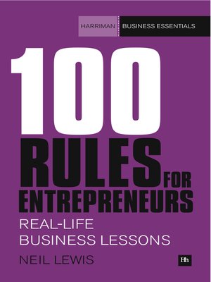 100 Rules for Entrepreneurs - ebook